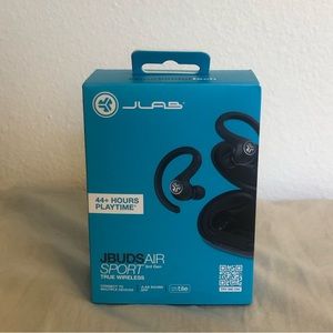 NWT JLAB JBudsAir Sport. New With Tags. Wireless Blue Tooth. Size OS. Ear Buds.